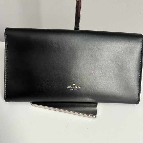 Kate Spade Black Clutch Bag/Wallet with 3D Butterfly Decoration - Picture 2 of 6